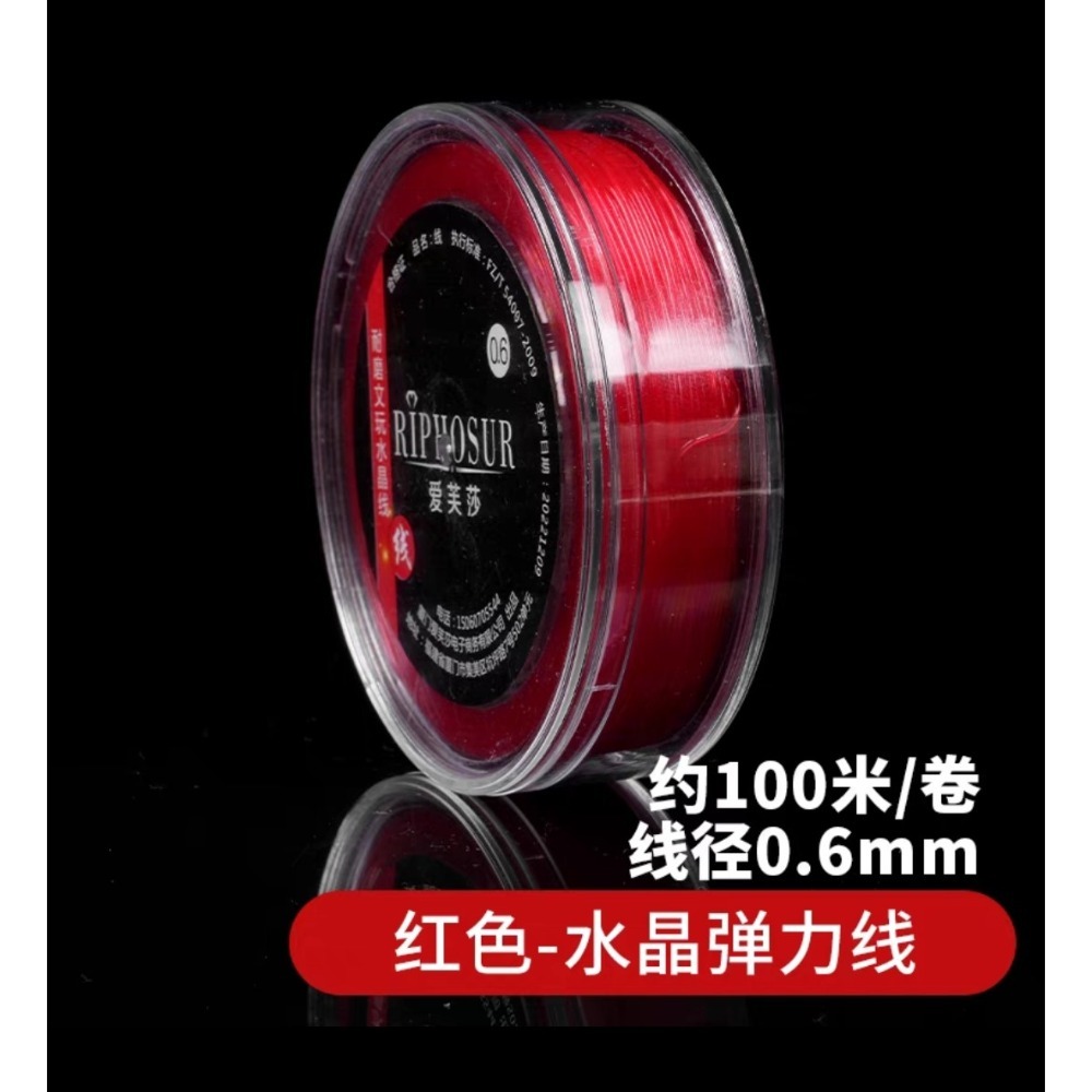 【台灣現貨】品質差包退 DIY高彈耐磨線 透明水晶 手串彈力繩 佛珠手串 彈力線 珠寶文玩串珠高彈力繩 牛筋耐磨串珠繩-規格圖5