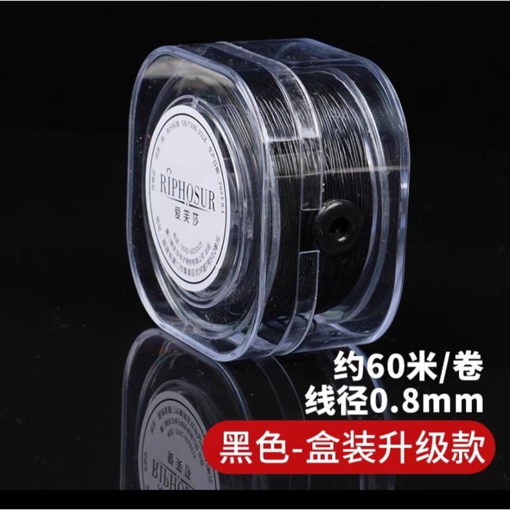 【台灣現貨】品質差包退 DIY高彈耐磨線 透明水晶 手串彈力繩 佛珠手串 彈力線 珠寶文玩串珠高彈力繩 牛筋耐磨串珠繩-規格圖5