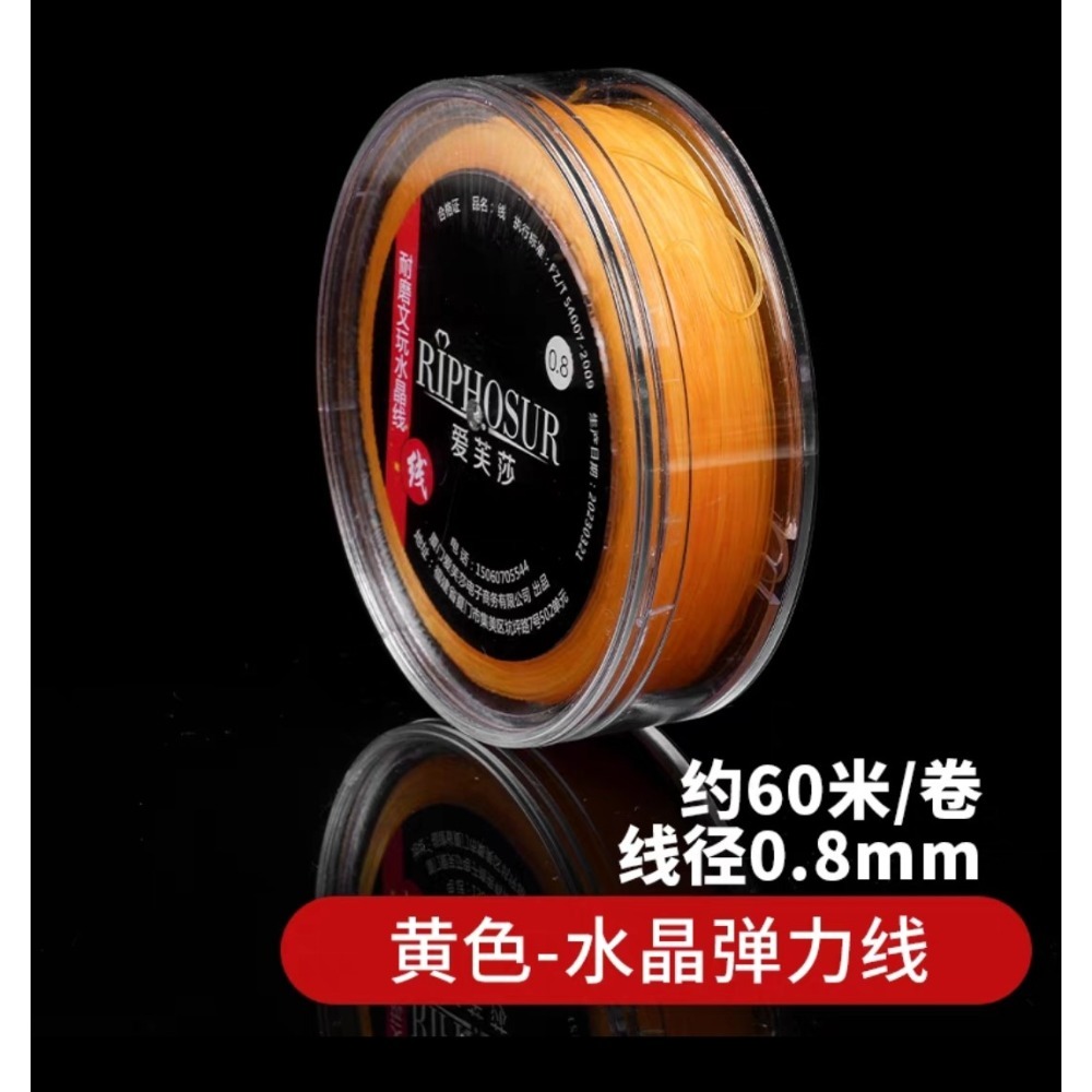 【台灣現貨】品質差包退 DIY高彈耐磨線 透明水晶 手串彈力繩 佛珠手串 彈力線 珠寶文玩串珠高彈力繩 牛筋耐磨串珠繩-規格圖5