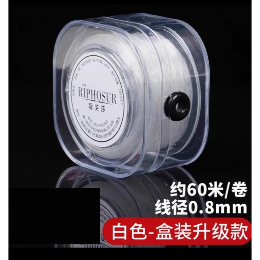【台灣現貨】品質差包退 DIY高彈耐磨線 透明水晶 手串彈力繩 佛珠手串 彈力線 珠寶文玩串珠高彈力繩 牛筋耐磨串珠繩-規格圖5