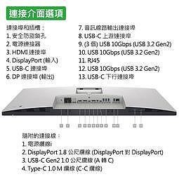 【翔菱】(2手良品)戴爾Dell UltraSharp 27寸/吋/型 4K液晶螢幕/顯示器/面板 U2723QE 台灣-細節圖3