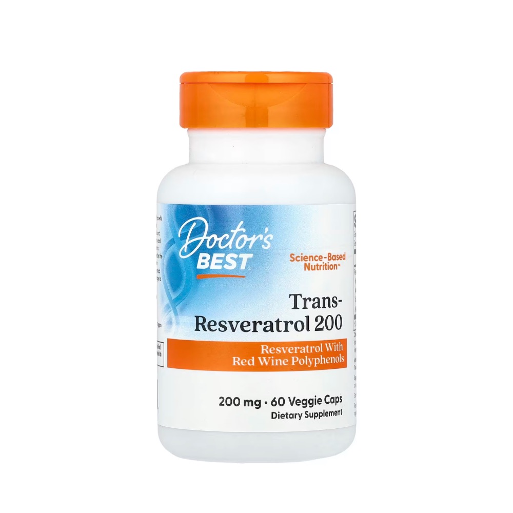 現貨 Doctor＇s Best, 反式白藜蘆醇 200，含 Resvinol，200 毫克，60 粒素食膠囊-細節圖2