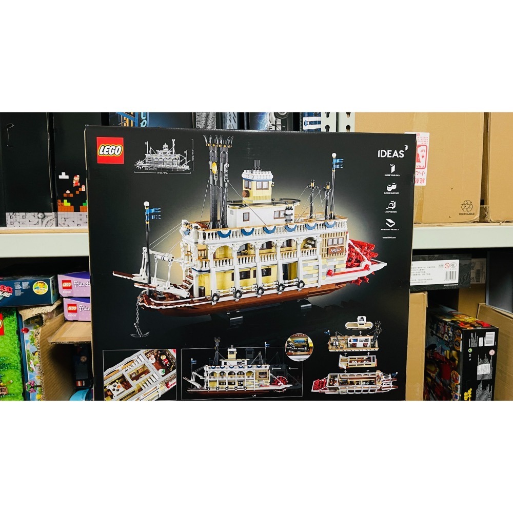 LEGO 21356 IDEAS蒸汽遊河船 蒸汽船 郵輪（全新）（只限面交）-細節圖2