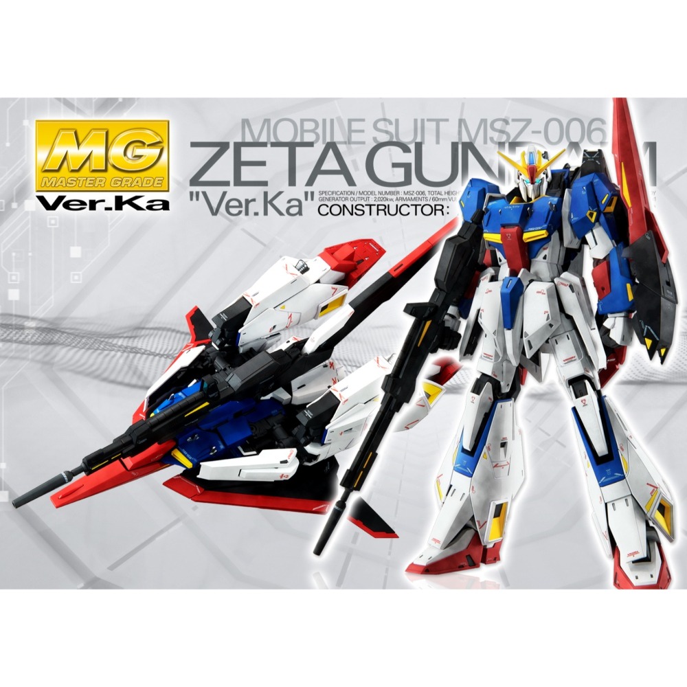 【好多模型】MG 1/100 Z鋼彈 Ver.Ka-細節圖2