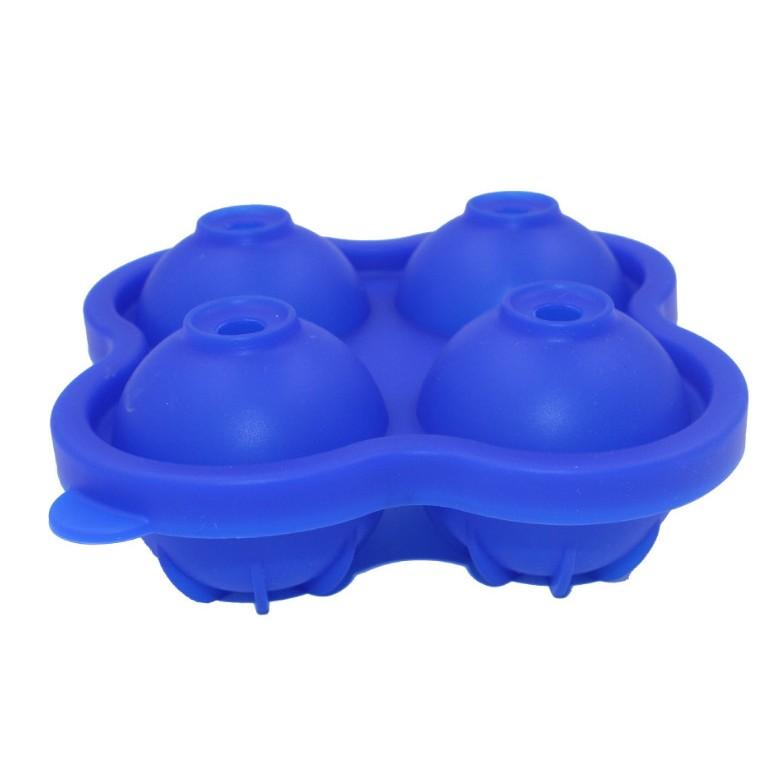 四連冰球模 手作烘焙 水蛋糕水信玄餅非不鏽鋼冰塊/冰球/球型製冰盒 321go-細節圖3