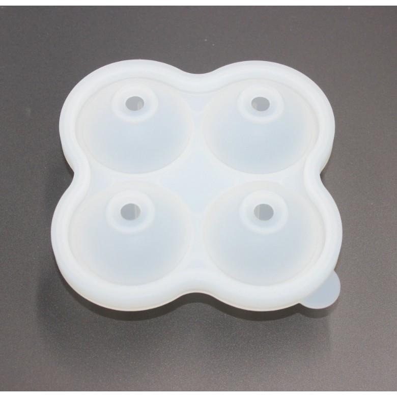 四連冰球模 手作烘焙 水蛋糕水信玄餅非不鏽鋼冰塊/冰球/球型製冰盒 321go-細節圖5