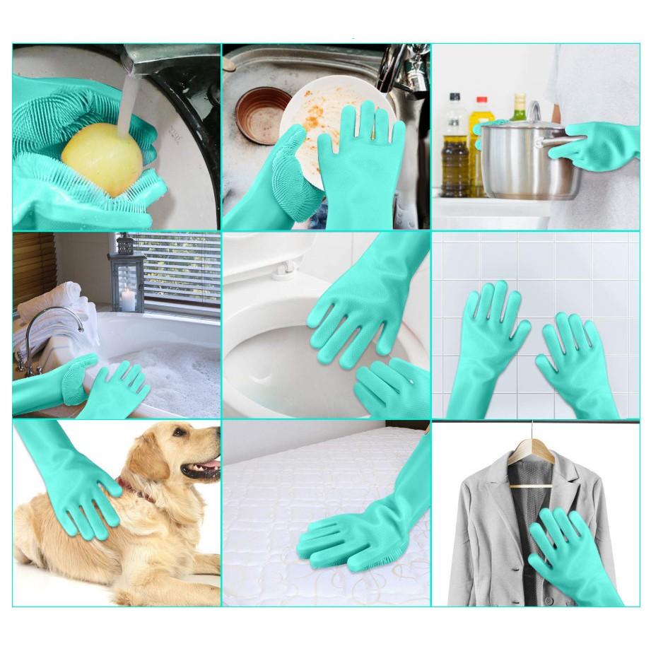 大掃除 矽膠刷洗碗手套 清潔手套 洗碗手套 矽膠手套 洗碗刷 矽膠刷 321go-細節圖2