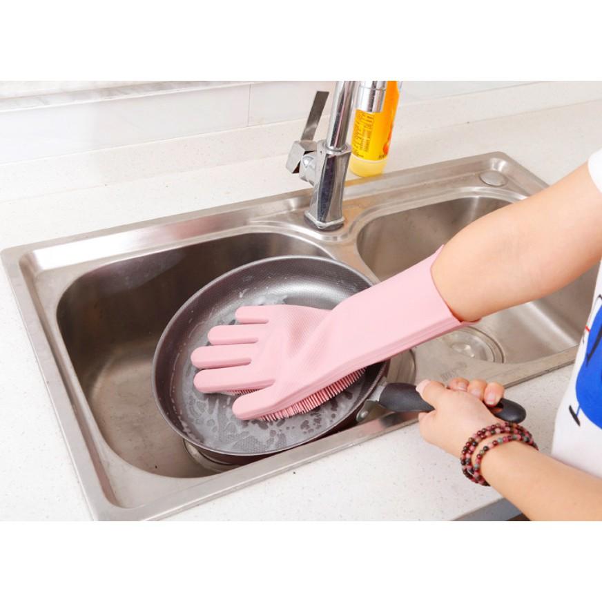 大掃除 矽膠刷洗碗手套 清潔手套 洗碗手套 矽膠手套 洗碗刷 矽膠刷 321go-細節圖3