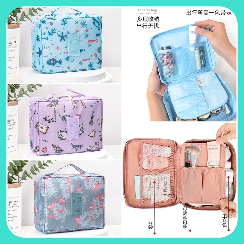 出國旅行用品 超大容量沐浴盥洗包/化妝包小物收納/包中包/ 洗漱包 [小欣購物]-細節圖10