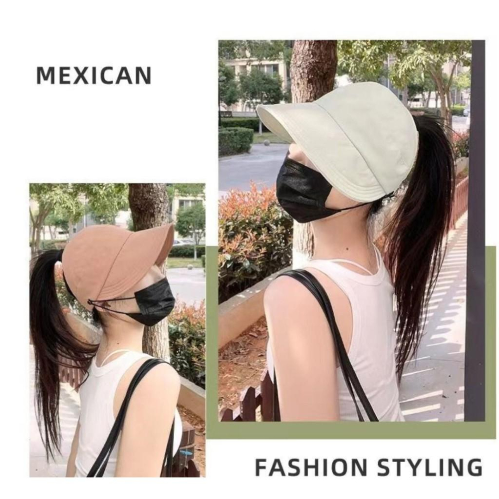 防曬大帽沿 空頂帽 遮陽帽 防曬帽 加大帽簷 登山帽 321go-細節圖3