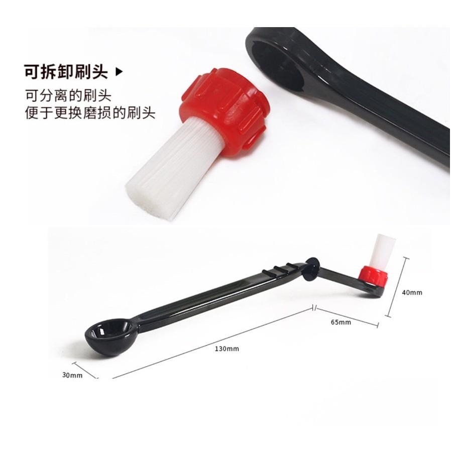 義式咖啡機清潔刷 咖啡 沖煮頭清潔刷 咖啡機清潔刷 可加購替換刷頭 321go-細節圖2