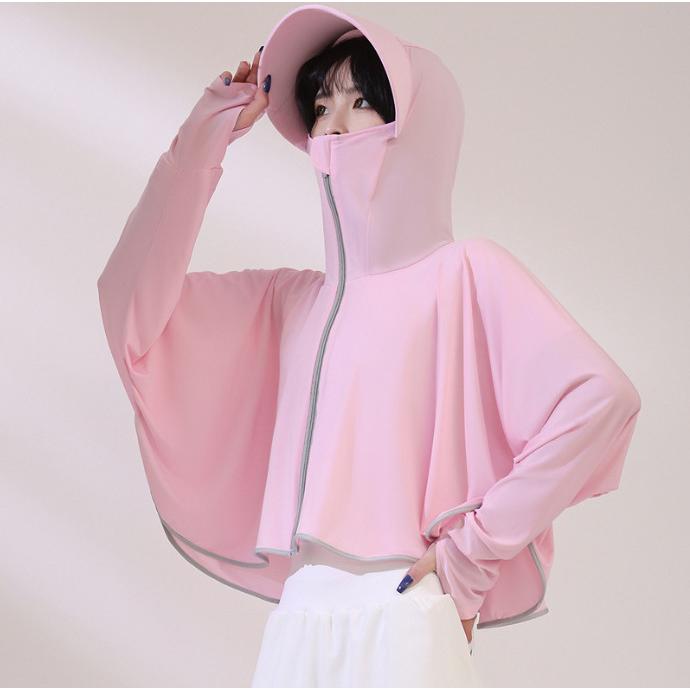 涼感防曬外套  防曬披肩 冰絲防曬外套 騎車防曬衣  防曬披風 321go-細節圖2