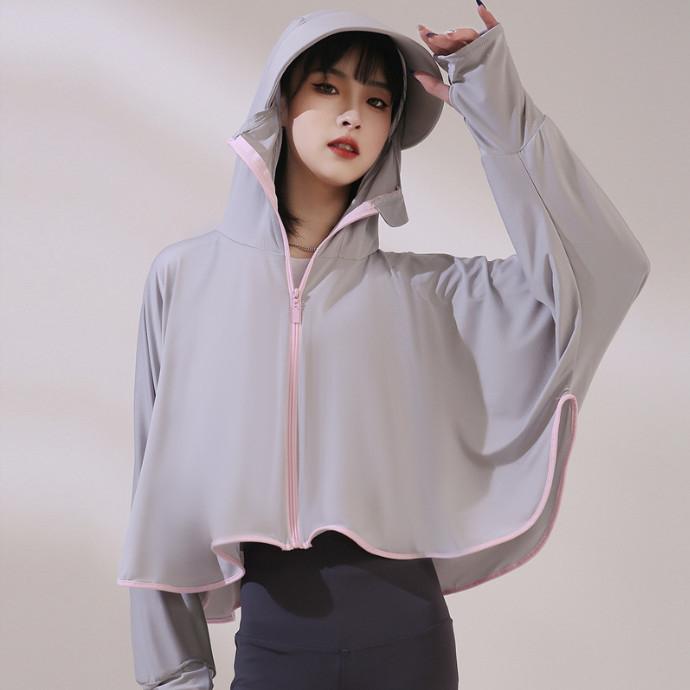 涼感防曬外套  防曬披肩 冰絲防曬外套 騎車防曬衣  防曬披風 321go-細節圖4