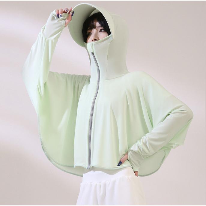 涼感防曬外套  防曬披肩 冰絲防曬外套 騎車防曬衣  防曬披風 321go-細節圖6