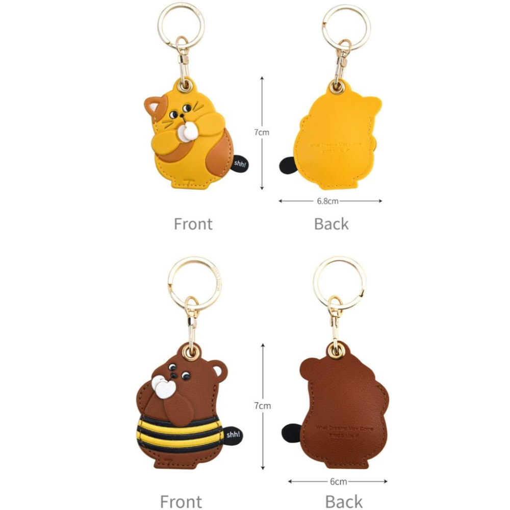 【321go】 可愛動物磁扣卡套 門禁卡套 感應卡套 磁扣套 AirTag保護套-細節圖5