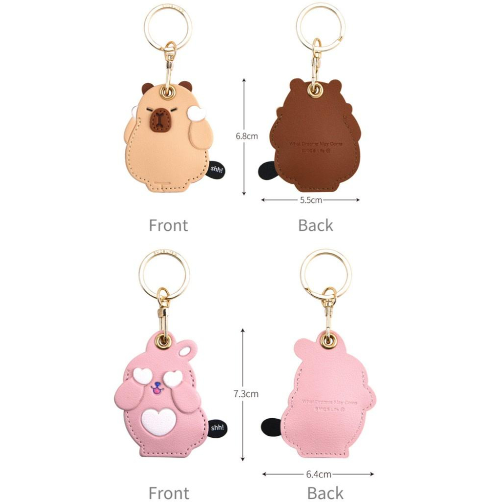 【321go】 可愛動物磁扣卡套 門禁卡套 感應卡套 磁扣套 AirTag保護套-細節圖6