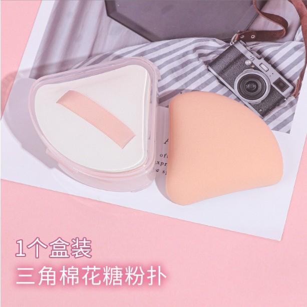 棉花糖粉撲 買就送收納盒 乾濕兩用粉撲 圓形粉撲 氣墊粉撲 化妝粉撲  底妝必備-細節圖2