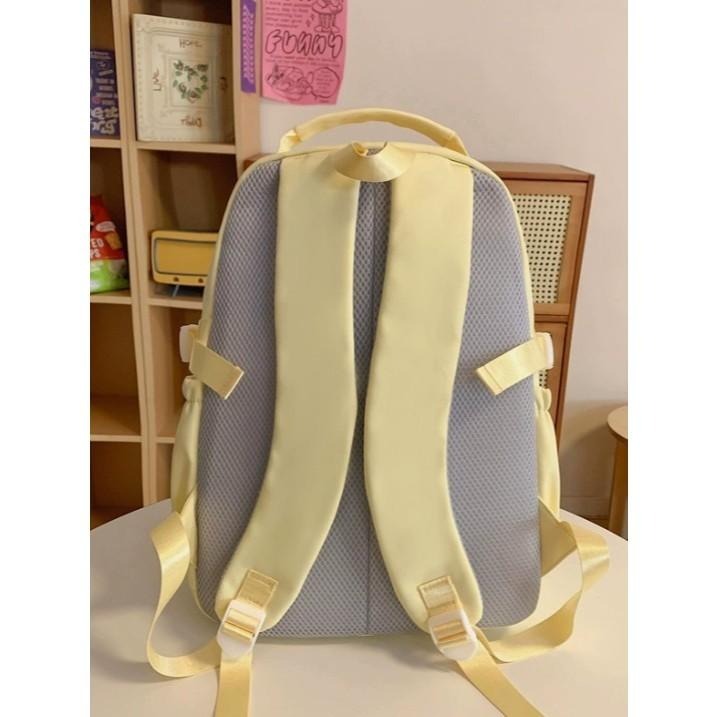 曬娃背包 痛包 後背包 大學生背包 日系風背包 書包 雙肩包 百搭通勤包 【小欣購物】-細節圖4