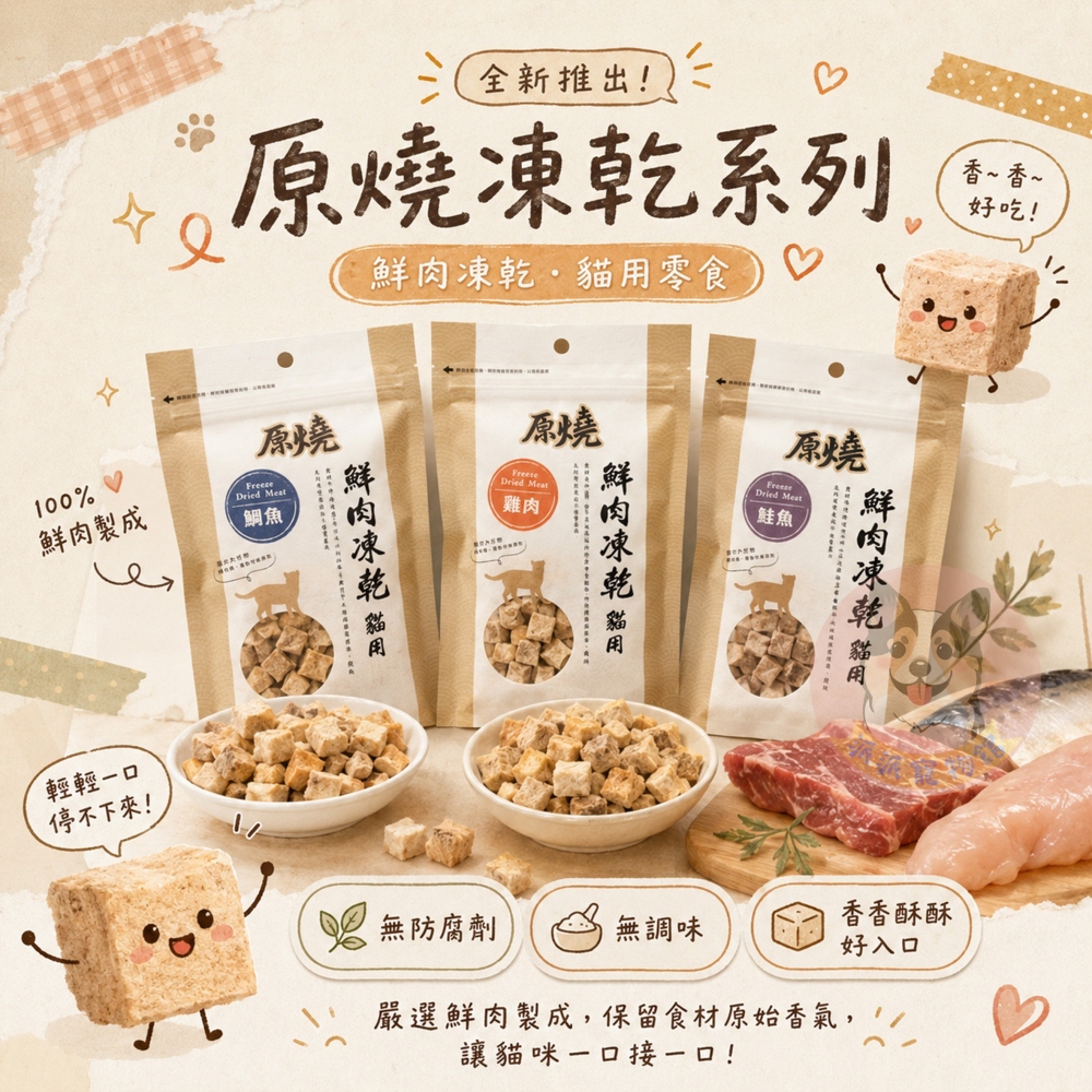 原燒凍乾🤤 貓咪凍乾 貓凍乾 寵物凍乾 貓零食 貓咪零食 貓點心 寵物零食 雞肉凍乾 凍乾貓咪 原肉凍乾 貓凍乾零食-細節圖2