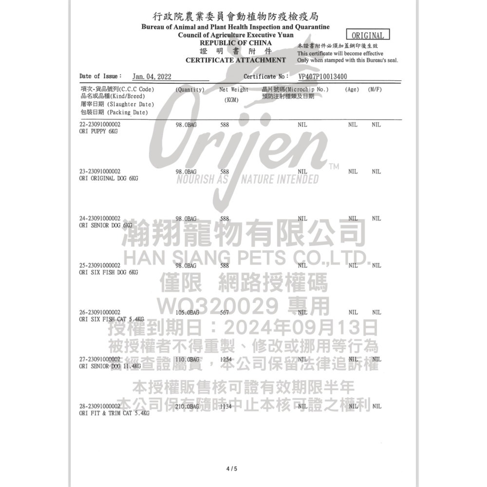 Orijen歐睿健狗飼料🍀 狗飼料 狗狗飼料幼犬飼料寵物飼料狗糧高齡犬渴望飼料老犬老狗寵物保健成犬無穀狗挑嘴狗小型犬-細節圖8