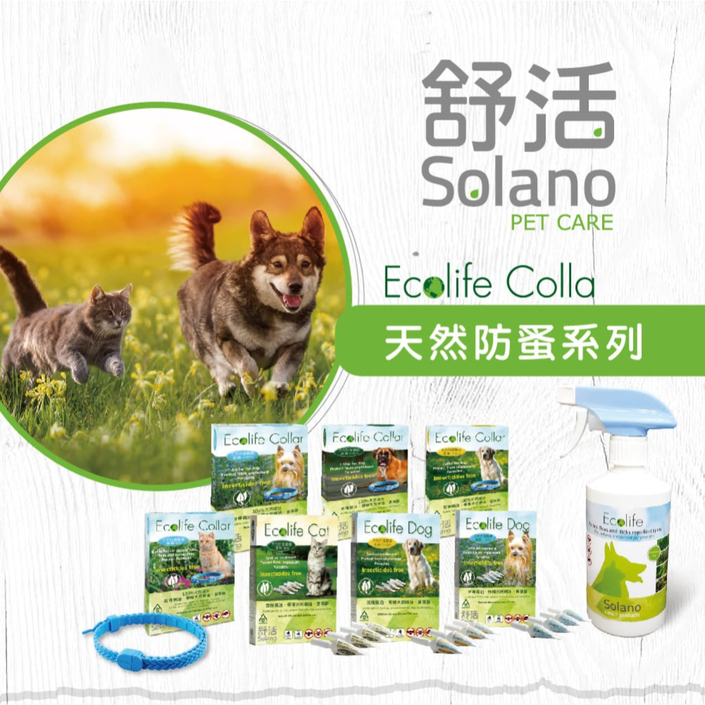 舒活🍀 Solano 寵物防蚤頸圈貓用品寵物項圈貓咪項圈 狗項圈狗狗項圈 貓項圈 頸圈 項圈 純天然 貓咪用品 狗狗-細節圖2