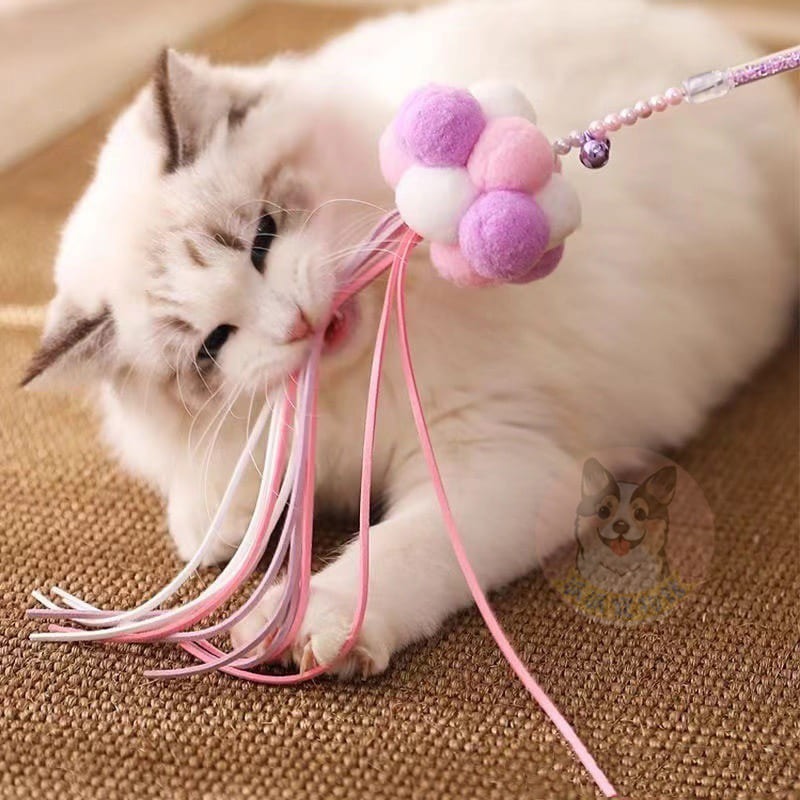 🌸仙女逗貓棒🌸 逗貓棒 貓玩具 貓咪玩具 寵物玩具 逗貓 逗貓玩具 貓玩具 貓幼貓玩具豆貓棒貓的玩具貓咪小貓玩具流-細節圖6