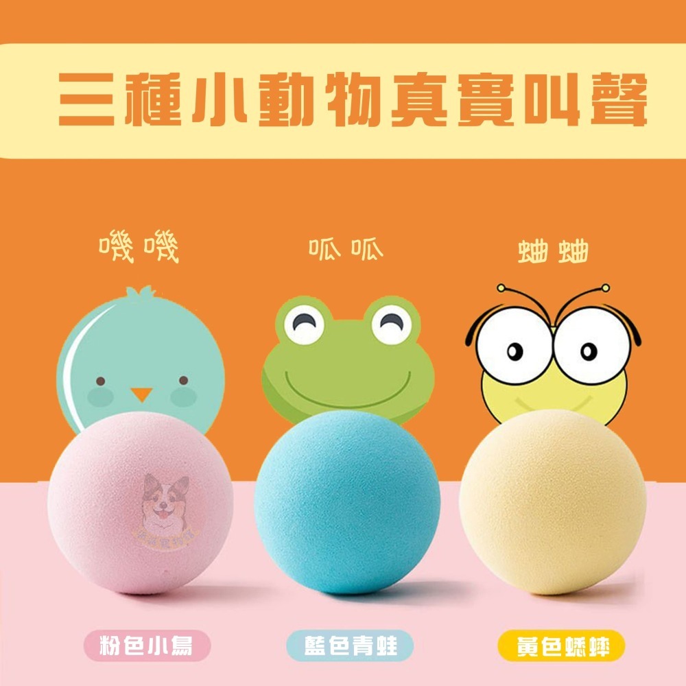 🐸真實小動物聲🐸 引力叫叫球 貓玩具 貓咪玩具 寵物玩具 貓玩具幼貓玩具逗貓球貓薄荷球寵物球貓咪球貓玩具球貓咪玩具-細節圖3