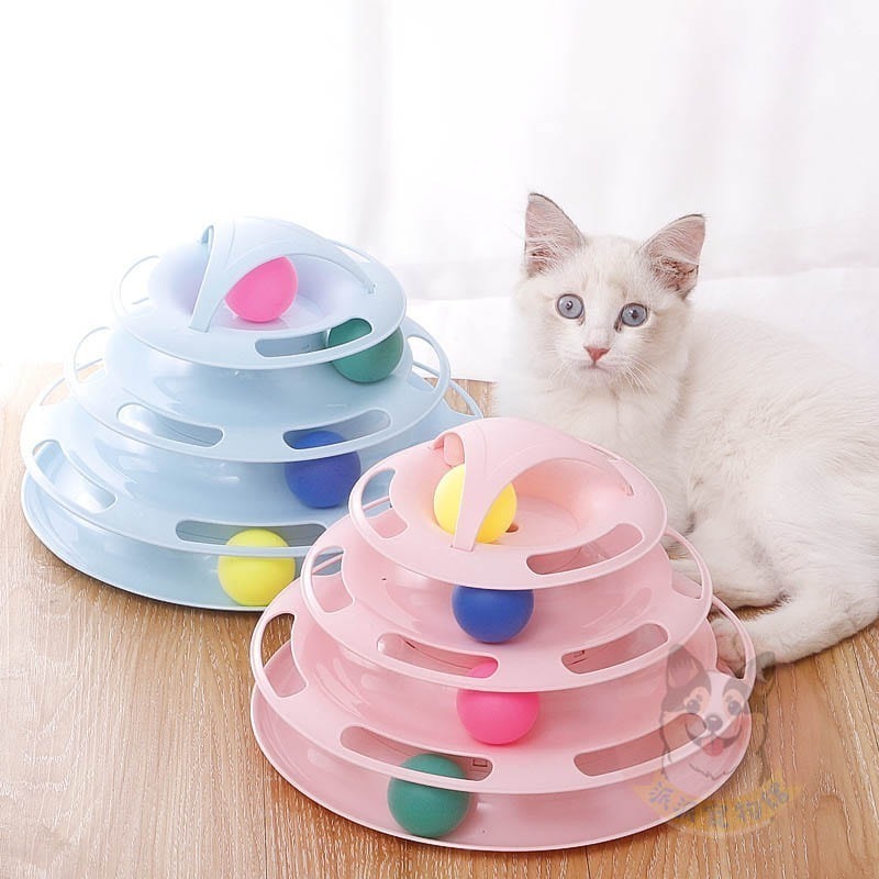 自己玩🥳 貓轉盤 貓抓球 貓玩具 貓咪玩具 寵物玩具逗貓逗貓玩具兵乓球轉盤幼貓玩具貓球貓的玩具貓咪小貓玩具懶人貓益智-細節圖2