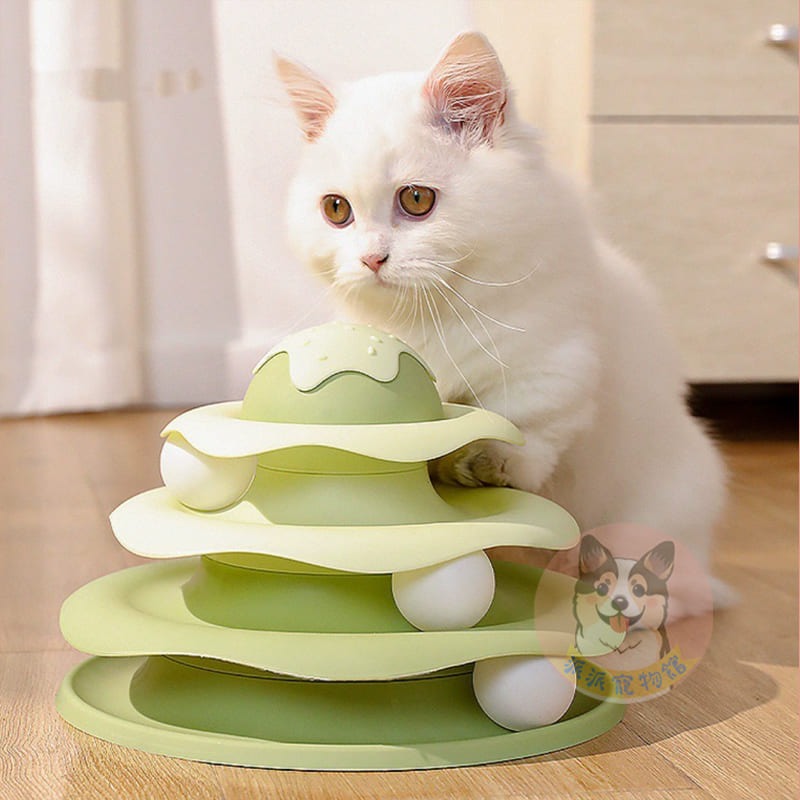 自己玩🥳 貓轉盤 貓抓球 貓玩具 貓咪玩具 寵物玩具逗貓逗貓玩具兵乓球轉盤幼貓玩具貓球貓的玩具貓咪小貓玩具懶人貓益智-細節圖10