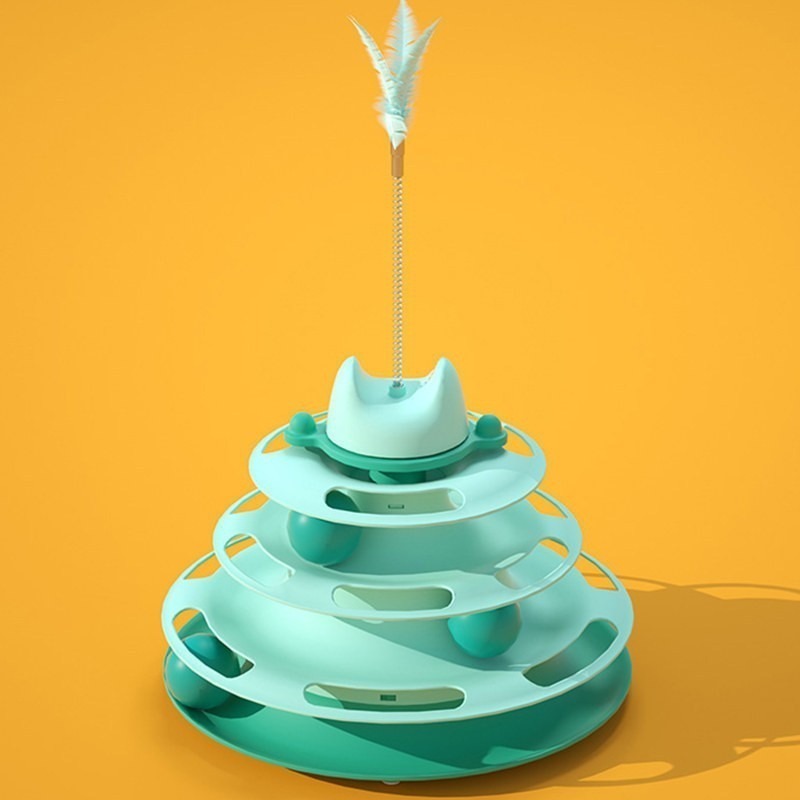 自己玩🥳 貓轉盤 貓抓球 貓玩具 貓咪玩具 寵物玩具逗貓逗貓玩具兵乓球轉盤幼貓玩具貓球貓的玩具貓咪小貓玩具懶人貓益智-規格圖10