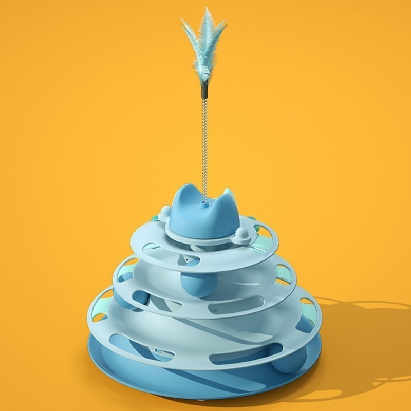 自己玩🥳 貓轉盤 貓抓球 貓玩具 貓咪玩具 寵物玩具逗貓逗貓玩具兵乓球轉盤幼貓玩具貓球貓的玩具貓咪小貓玩具懶人貓益智-規格圖10