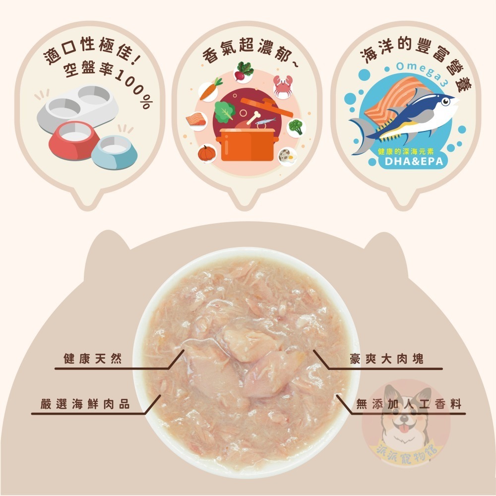 🩵摩卡喵🩵 MOKA 主食湯罐 80g｜貓咪主食罐/湯罐｜無膠白肉 高湯肉絲 幼貓可｜雞肉/鮪魚/蟹肉等多口味貓罐-細節圖3