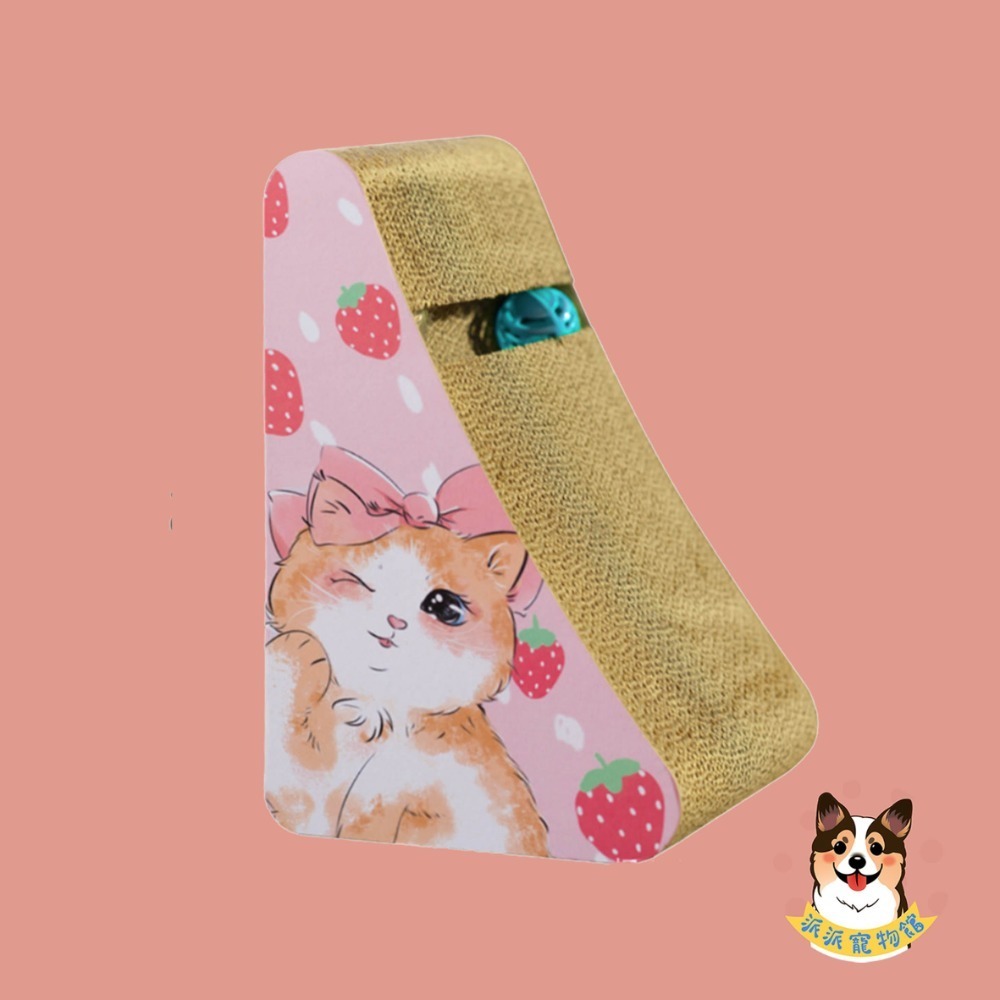 💖貓抓板💖 貓咪抓板 貓玩具 貓咪玩具 寵物玩具 抓板貓抓盆貓抓窩圓形三角貓用品貓爪板貓咪紙箱猫抓板大貓小貓貓咪打-規格圖11