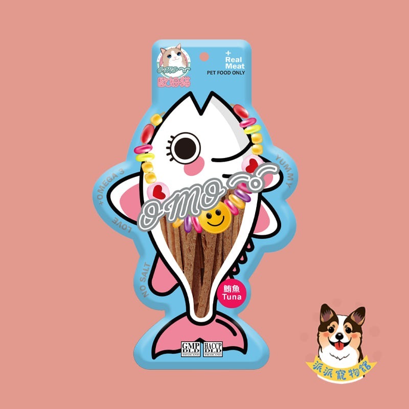 OＭO 歐姆貓 胖胖魚 25g🐟 鮪魚/鮭魚 魚條/魚片/魚粒｜貓零食 貓咪零食 貓點心 貓肉乾 魚乾 訓練獎勵零食-規格圖5