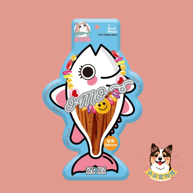 OＭO 歐姆貓 胖胖魚 25g🐟 鮪魚/鮭魚 魚條/魚片/魚粒｜貓零食 貓咪零食 貓點心 貓肉乾 魚乾 訓練獎勵零食-規格圖5
