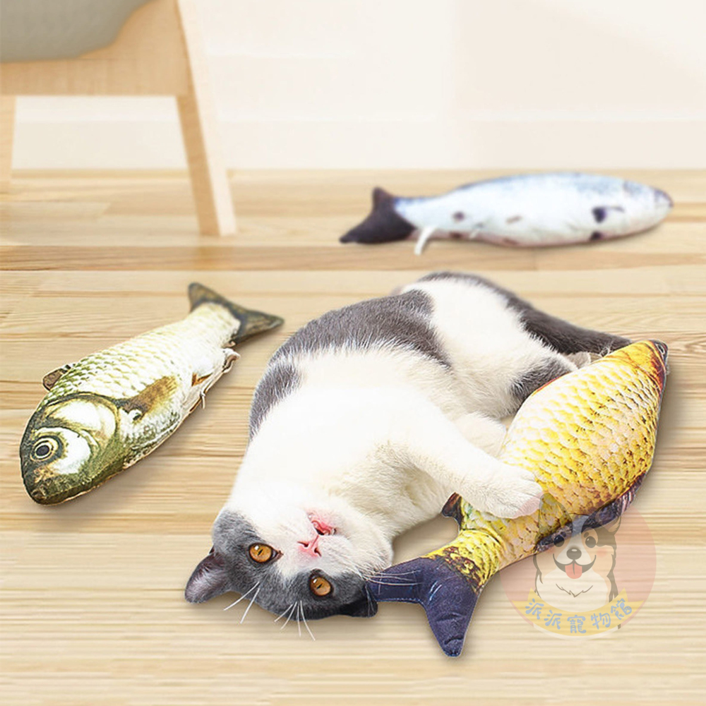 🐠貓薄荷魚🐠 貓玩具 貓咪玩具 寵物玩具 幼貓玩具 貓薄荷貓草玩具仿真玩具貓草魚貓薄荷玩具毛絨魚小貓抱枕娃娃貓草包-細節圖3