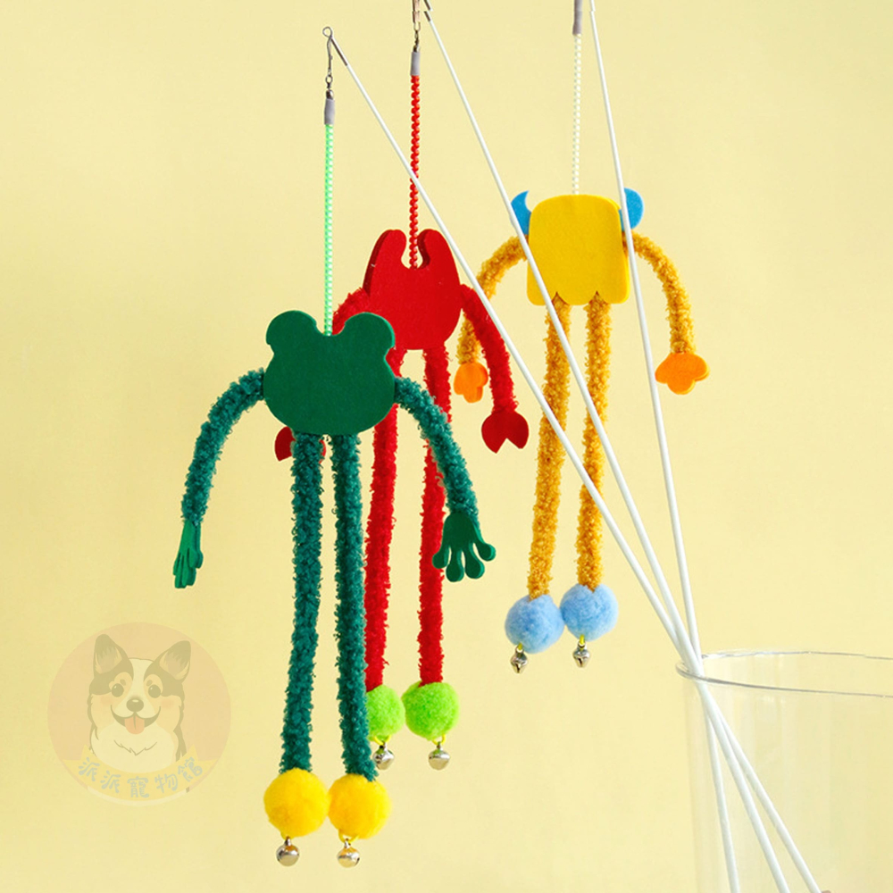 👾彈力怪獸逗貓棒👾 逗貓棒 貓玩具貓咪玩具寵物玩具逗貓逗貓玩具貓玩具貓幼貓玩具貓的玩具懶人毛絨流蘇貓咪小貓玩具貓咪-細節圖3