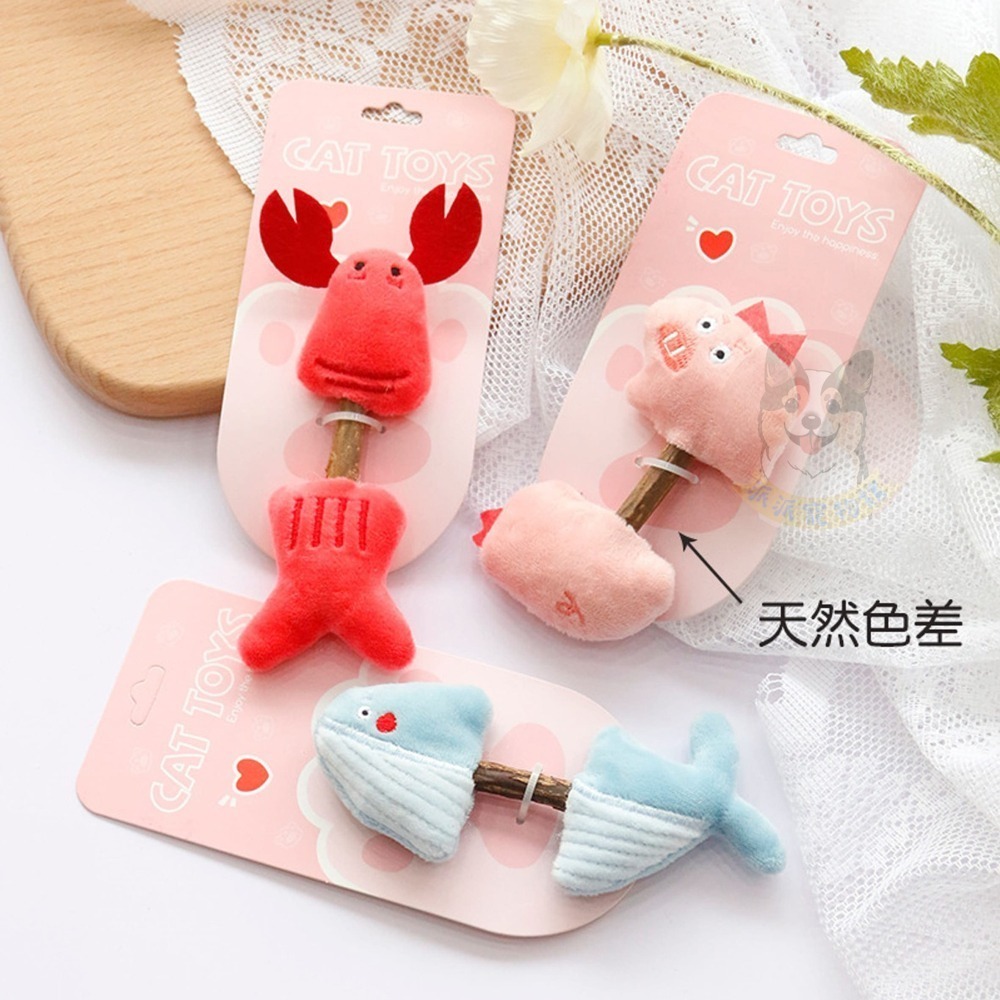 啃啃好舒壓៷>ᴗ<៷  木天蓼棒 木天蓼 貓草棒 貓磨牙貓草玩具貓薄荷逗貓棒貓草包貓玩具娃娃貓咪玩具寵物玩具橘貓小貓抱-細節圖5