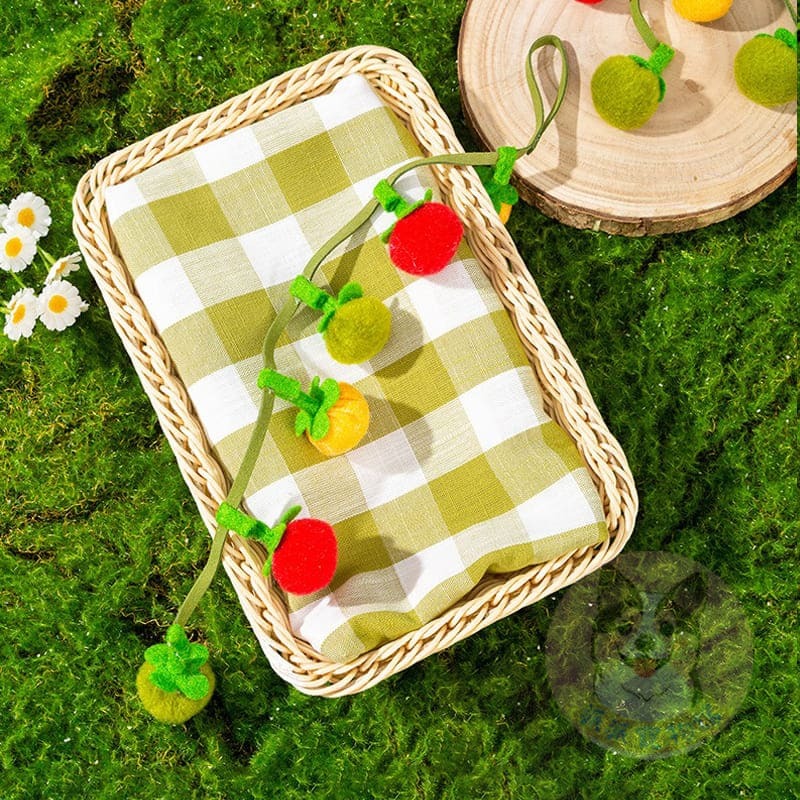 好柿發生🍊🍊 串串小柿子 貓咪小玩具 貓玩具 貓草玩具 貓抓寵物幼貓毛絨球鈴鐺球貓逗貓小貓貓玩具球貓薄荷貓草包貓咪-細節圖6