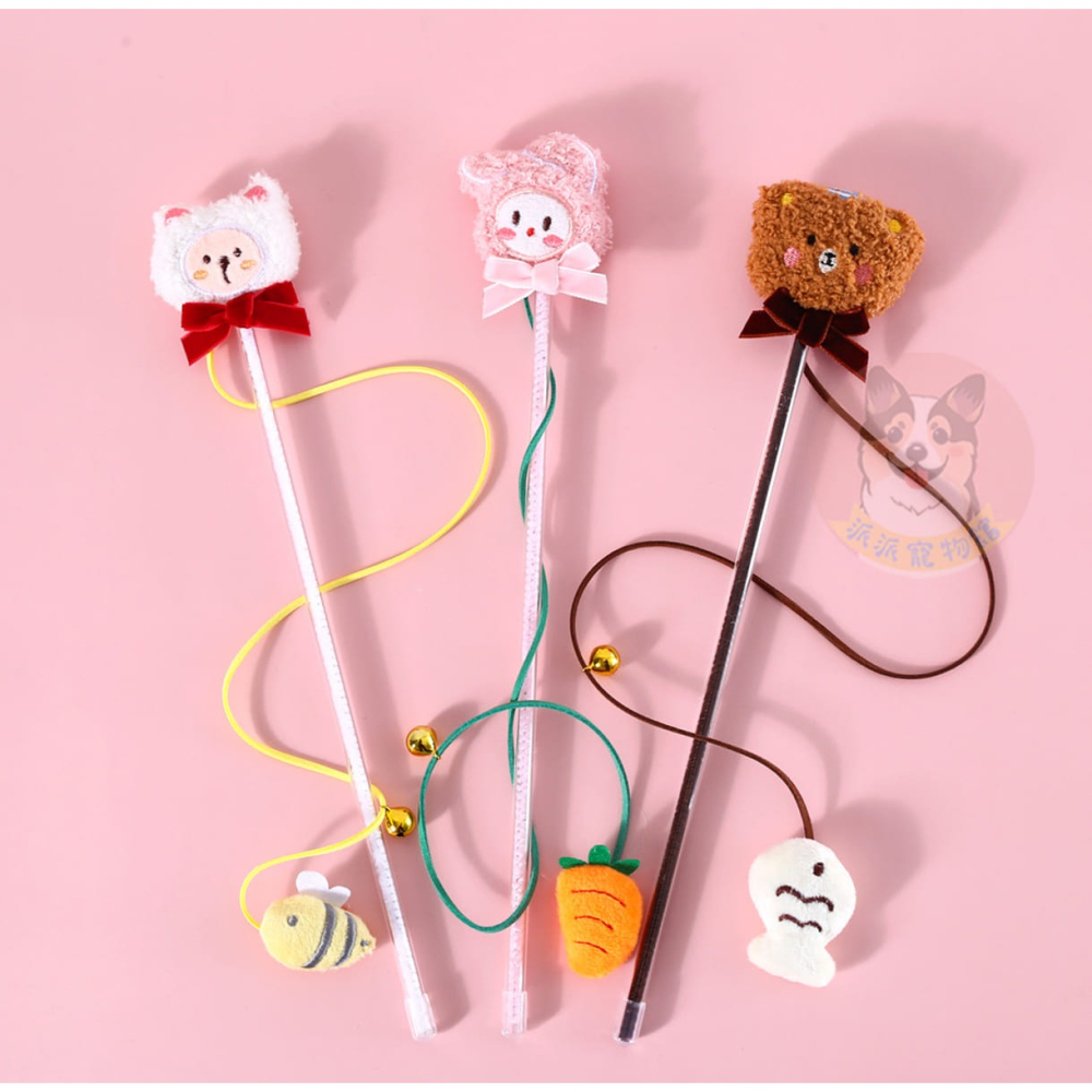 超可愛( ⌯‘֊‘⌯) 立體造型逗貓棒 逗貓棒 貓玩具貓咪玩具寵物玩具逗貓逗貓玩具貓玩具貓幼貓玩具豆貓棒貓的玩具貓咪小貓-細節圖6