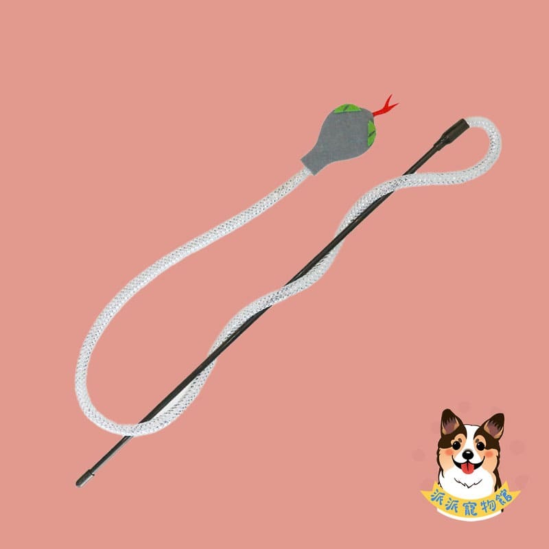 網管蛇逗貓棒🐍 貓玩具 貓咪玩具 寵物玩具逗貓逗貓玩具貓玩具貓幼貓玩具豆貓棒貓的玩具線管懶人蛇逗貓棒貓咪小貓玩具-規格圖3