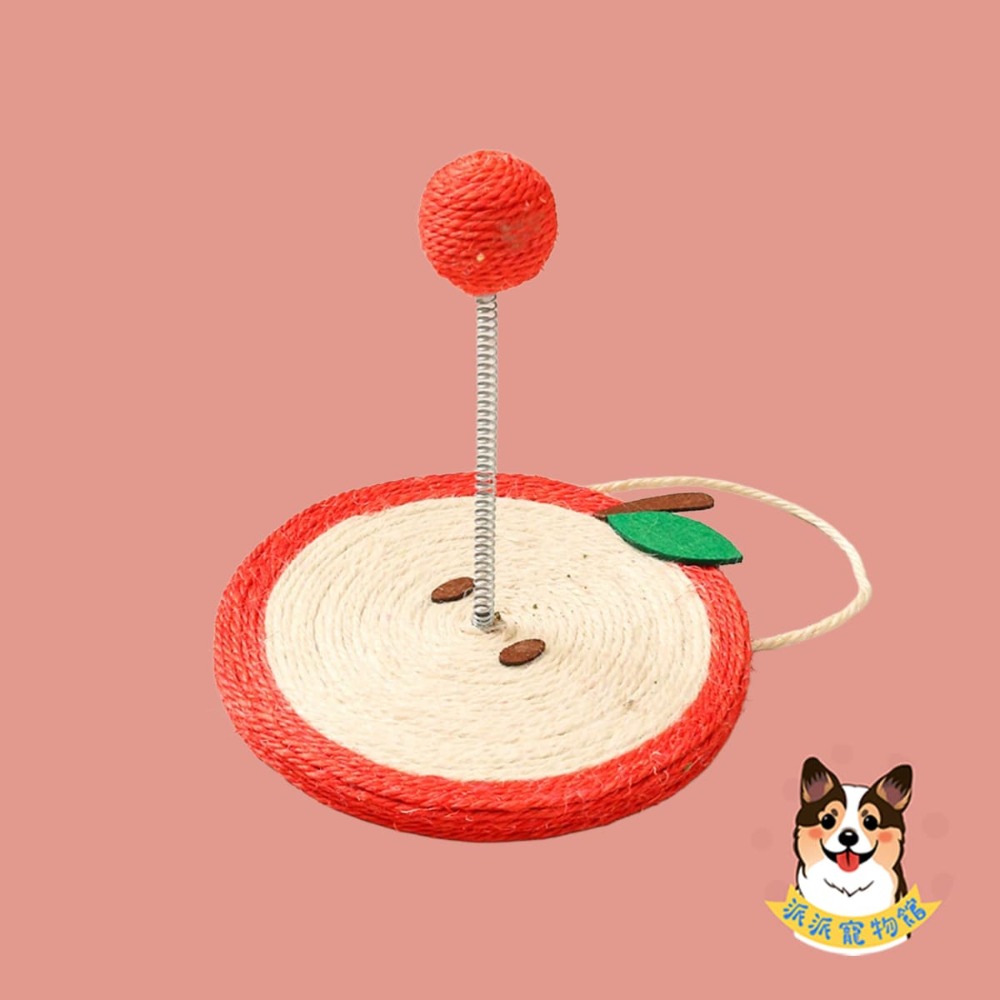 ☁️彈簧貓抓球☁️ 貓抓球 貓抓板 劍麻墊 貓抓 貓爪板 彈簧球麻繩抓板貓玩具貓咪玩具寵物玩具牆壁裝飾幼貓小貓玩具用品-規格圖6