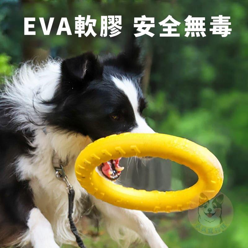 EVA💛黃色狗狗玩具💛 狗玩具 狗狗玩具 寵物玩具 大狗玩具 狗飛盤 寵物飛盤戶外互動玩具中大型犬黃金獵犬邊境牧羊-細節圖5
