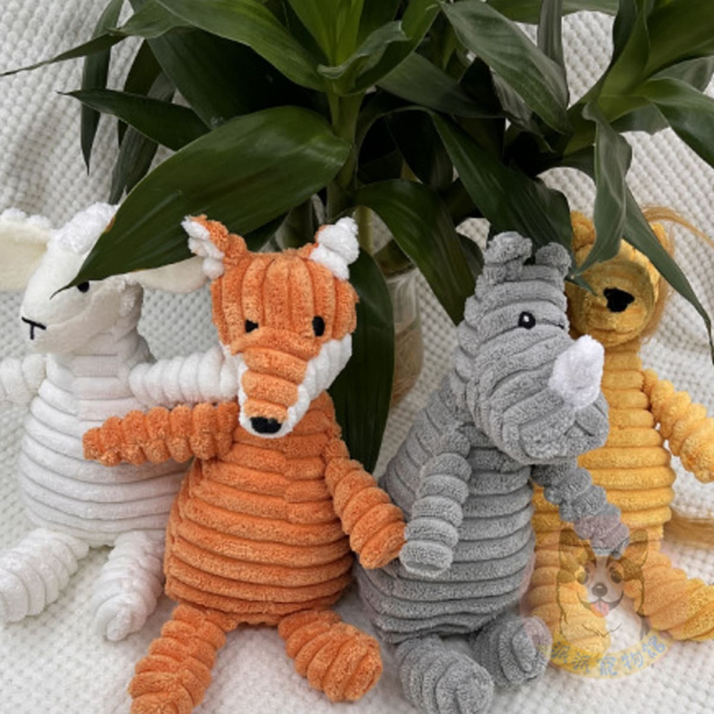 🐷燈芯絨玩具🦊 狗玩具 寵物玩具 寵物娃娃 狗狗玩具 啾啾玩具 小狗玩具 幼犬玩具 發聲玩具毛孩毛絨狗狗磨牙陪睡玩-細節圖3