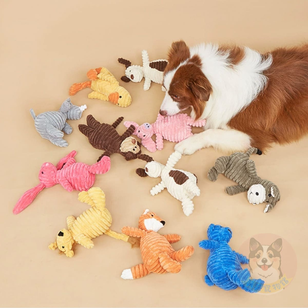 🐷燈芯絨玩具🦊 狗玩具 寵物玩具 寵物娃娃 狗狗玩具 啾啾玩具 小狗玩具 幼犬玩具 發聲玩具毛孩毛絨狗狗磨牙陪睡玩-細節圖6