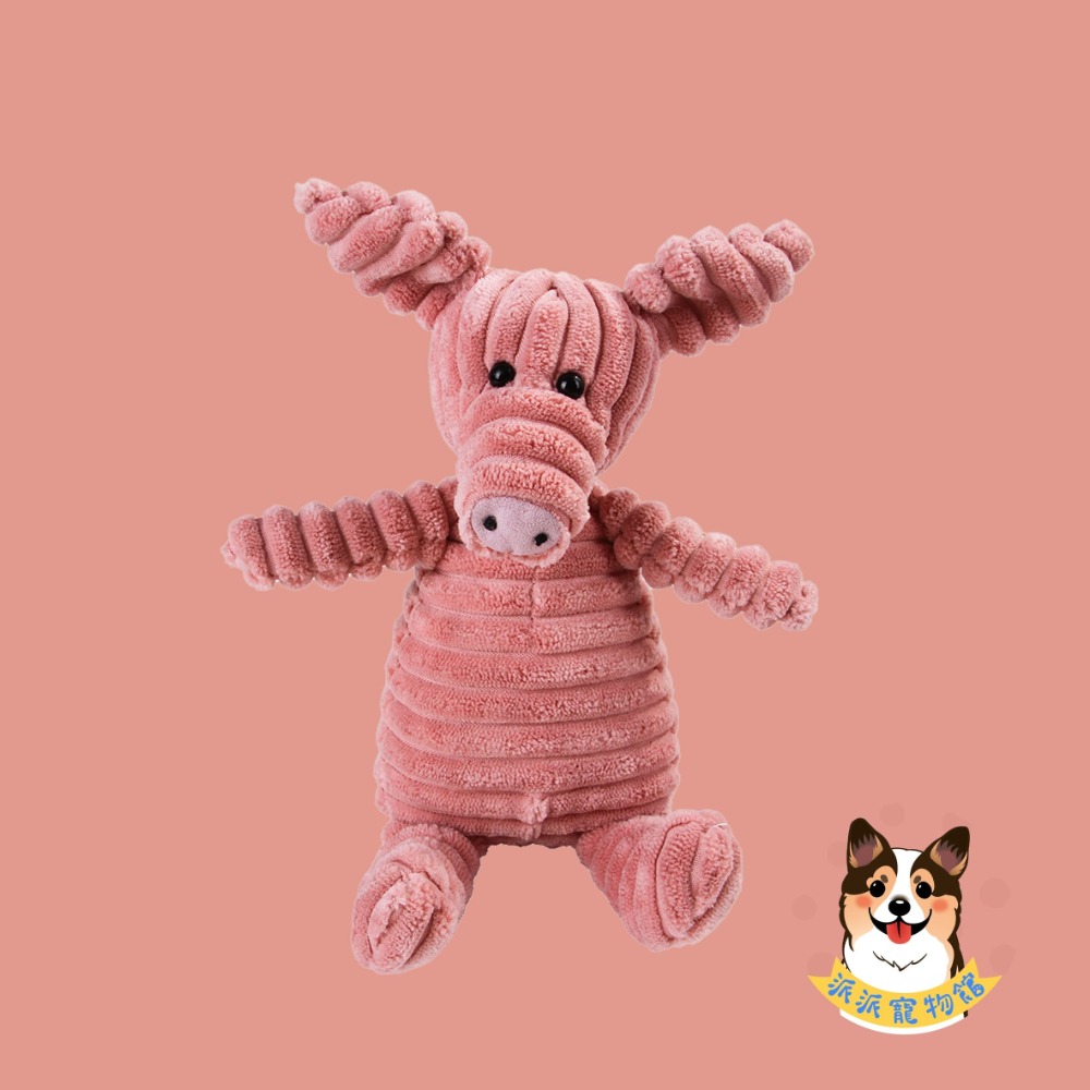 🐷燈芯絨玩具🦊 狗玩具 寵物玩具 寵物娃娃 狗狗玩具 啾啾玩具 小狗玩具 幼犬玩具 發聲玩具毛孩毛絨狗狗磨牙陪睡玩-規格圖7