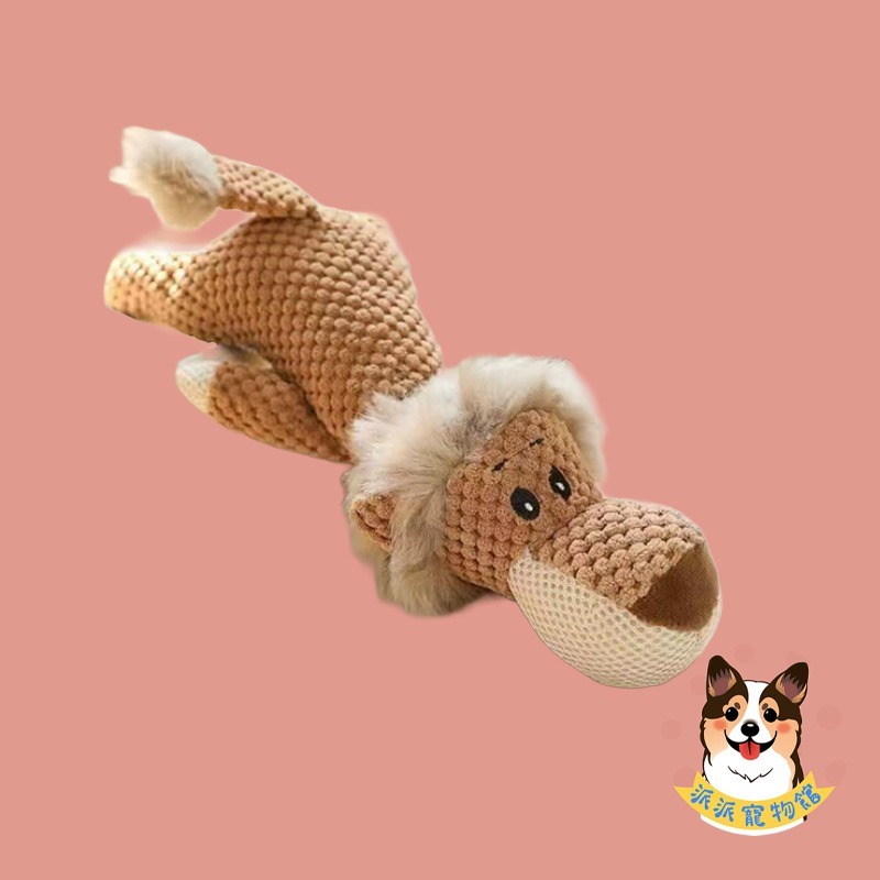 🐻玉米粒絨玩具🦁️ 寵物娃娃 大狗玩具 狗玩具 狗狗玩具 寵物玩具 發聲玩具 幼犬玩具 寵物發聲玩具狗狗獅子大象鴨-規格圖8