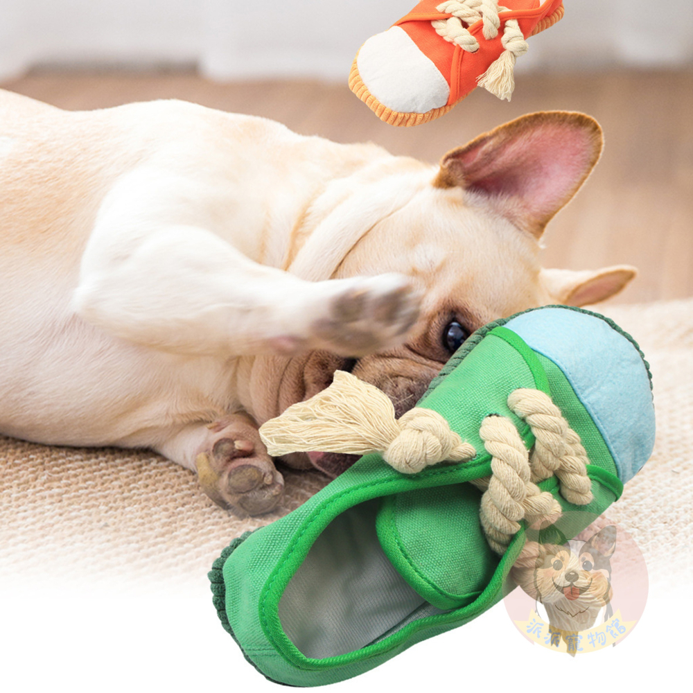 👟狗生最愛😍 狗狗鞋子玩具 狗玩具 幼犬玩具 狗狗玩具 寵物玩具棉繩玩具發聲玩具磨牙玩具鞋子寵物鞋子狗小狗玩具小狗-細節圖3