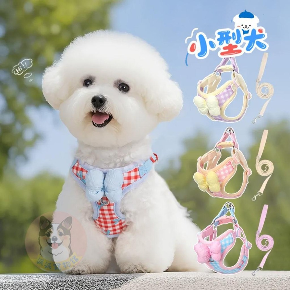 🎀大蝴蝶結胸背帶🎀 寵物胸背帶 狗狗胸背帶 貓咪胸背帶 狗胸背帶 貓胸背帶 幼犬胸背帶 小型犬胸背帶胸背狗胸背寵物背帶-細節圖3