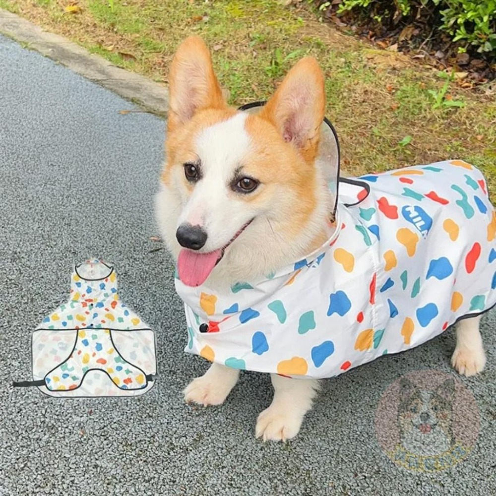 牛奶雨衣😍 法鬥雨衣 狗狗雨衣 狗狗 柯基雨衣 柴犬雨衣 狗雨衣 寵物雨衣 寵物用品 狗狗用品 狗用品 小狗雨衣 狗-細節圖4